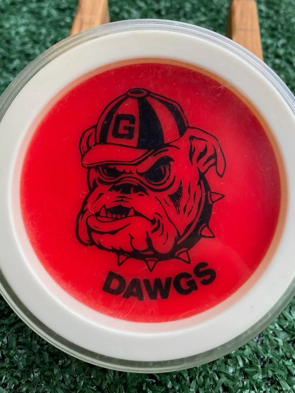 Vintage 80’s University Of Georgia Bulldogs UGA Set Of 4 Coaster USA Made - Picture 1 of 5